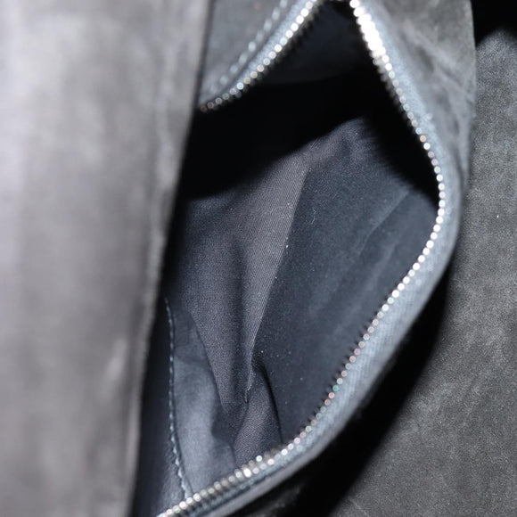 BALENCIAGA Shoulder Bag Leather Black Auth 127888V