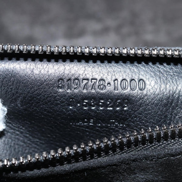 BALENCIAGA Shoulder Bag Leather Black Auth 127888V