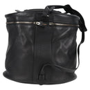 BALENCIAGA Shoulder Bag Leather Black Auth 127888V-2