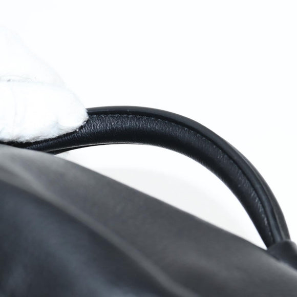 BALENCIAGA Shoulder Bag Leather Black Auth 127888V