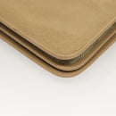 Christian Dior Shoulder Bag Leather Beige Gold Auth 127889-13