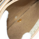 Christian Dior Shoulder Bag Leather Beige Gold Auth 127889-17