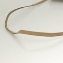 Christian Dior Shoulder Bag Leather Beige Gold Auth 127889-7