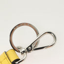 PRADA Key Holder Leather Yellow Auth 127891M-6