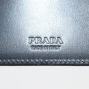 PRADA Wallet Patent leather Silver Auth 127893M-18