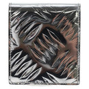 PRADA Wallet Patent leather Silver Auth 127893M-2