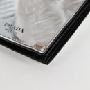 PRADA Wallet Patent leather Silver Auth 127893M-14