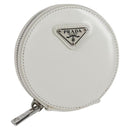 PRADA Coin Purse Patent leather White Auth 127894V-1