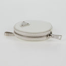 PRADA Coin Purse Patent leather White Auth 127894V-4