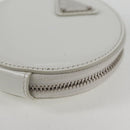 PRADA Coin Purse Patent leather White Auth 127894V-9
