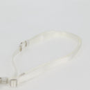 PRADA Shoulder Bag Nylon White Silver Auth 127895V-8