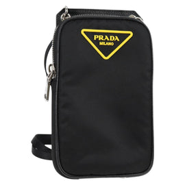 PRADA Shoulder Bag Nylon Black Auth 127896M
