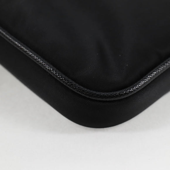 PRADA Shoulder Bag Nylon Black Auth 127896M