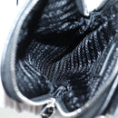 PRADA Shoulder Bag Nylon Black Auth 127896M-17