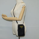PRADA Shoulder Bag Nylon Black Auth 127896M-22