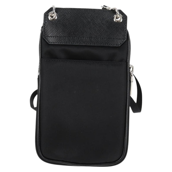 PRADA Shoulder Bag Nylon Black Auth 127896M