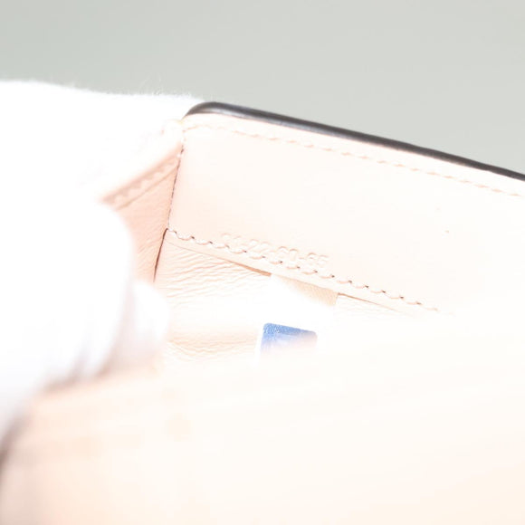 Chloe Wallet Leather Pink Gold Auth 127897V