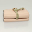 Chloe Wallet Leather Pink Gold Auth 127897V-5