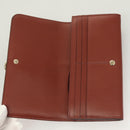 Chloe Wallet Leather Brown Gold Auth 127898V-9