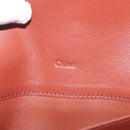 Chloe Wallet Leather Brown Gold Auth 127898V-18