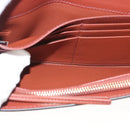 Chloe Wallet Leather Brown Gold Auth 127898V-20