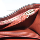 Chloe Wallet Leather Brown Gold Auth 127898V-22