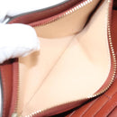 Chloe Wallet Leather Brown Gold Auth 127898V-10