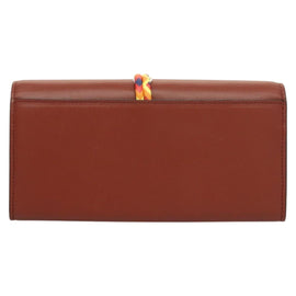 Chloe Wallet Leather Brown Gold Auth 127898V - 0