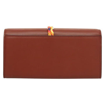 Chloe Wallet Leather Brown Gold Auth 127898V - 0