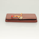 Chloe Wallet Leather Brown Gold Auth 127898V-6