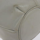 CELINE Shoulder Bag Leather Light Blue Gold Auth 127900-11