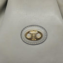 CELINE Shoulder Bag Leather Light Blue Gold Auth 127900-14