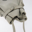 CELINE Shoulder Bag Leather Light Blue Gold Auth 127900-6