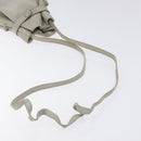 CELINE Shoulder Bag Leather Light Blue Gold Auth 127900-7