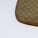 CELINE Macadam Canvas Shoulder Bag Beige Gold Auth 127903-16