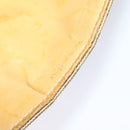 CELINE Macadam Canvas Shoulder Bag Beige Gold Auth 127903-19