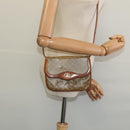 CELINE Macadam Canvas Shoulder Bag Beige Gold Auth 127903-22