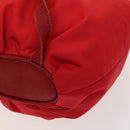LOEWE Backpack Nylon Red Gold Auth 127904-17
