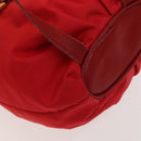 LOEWE Backpack Nylon Red Gold Auth 127904-10