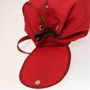 LOEWE Backpack Nylon Red Gold Auth 127904-11