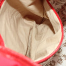 LOEWE Backpack Nylon Red Gold Auth 127904-22