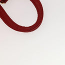 LOEWE Backpack Nylon Red Gold Auth 127904-7