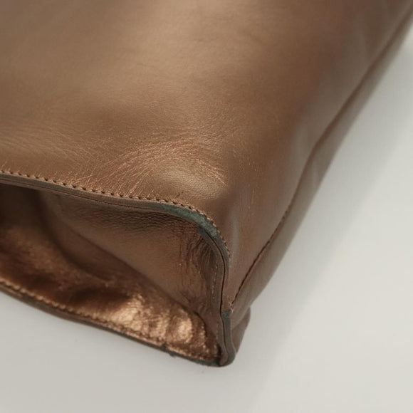 LOEWE Shoulder Bag Leather Brown Auth 127905