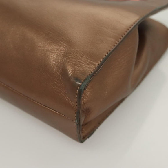 LOEWE Shoulder Bag Leather Brown Auth 127905