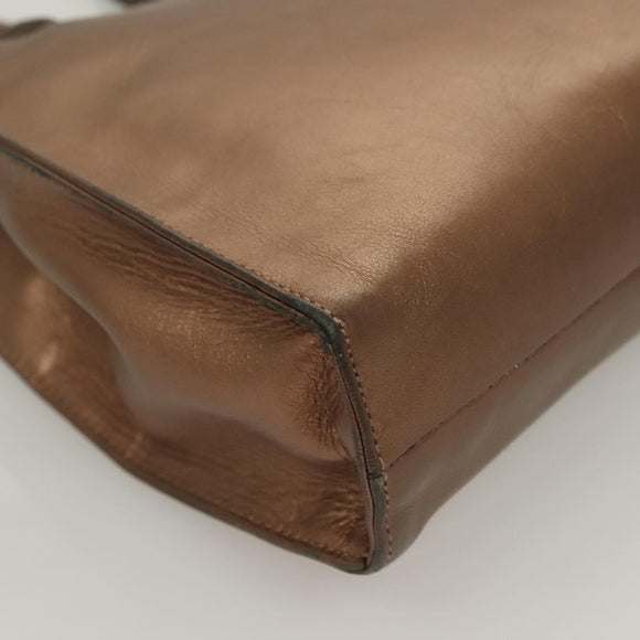 LOEWE Shoulder Bag Leather Brown Auth 127905