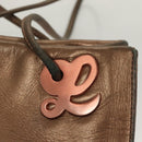 LOEWE Shoulder Bag Leather Brown Auth 127905-14