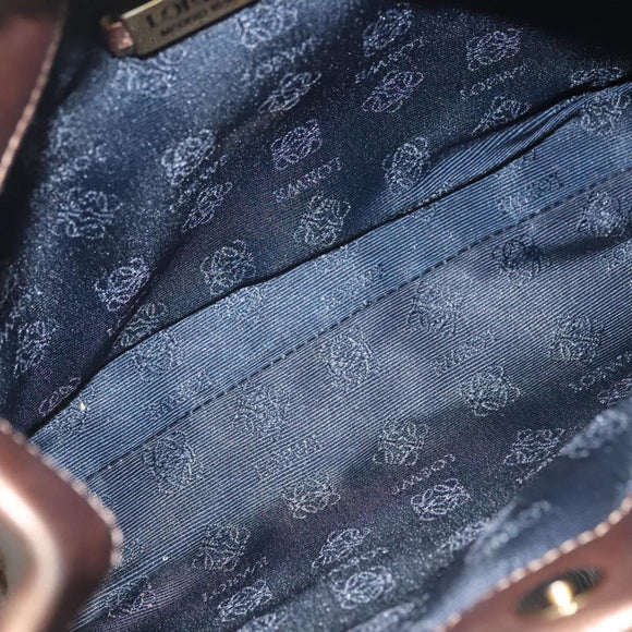 LOEWE Shoulder Bag Leather Brown Auth 127905