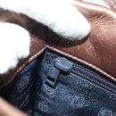 LOEWE Shoulder Bag Leather Brown Auth 127905-19