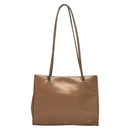 LOEWE Shoulder Bag Leather Brown Auth 127905-3