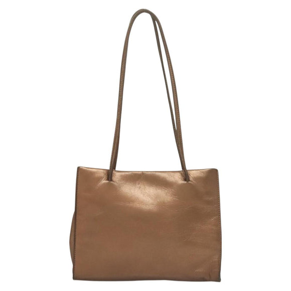 LOEWE Shoulder Bag Leather Brown Auth 127905